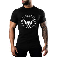 Camiseta deportiva de manga corta para hombre, camisa de compresión transpirable, ajustada, elástica, de algodón, para entrenamiento de culturismo y gimnasio, Verano - details 1