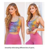 Nuevas Camisetas Tie-dye Ropa Interior Deportiva para Mujer Pilates, Ropa de Fitness para la Espalda, Camisetas Cortas Halter - details 13