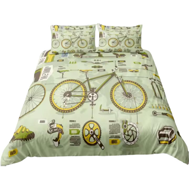 Juego de Ropa de Cama de Ciclismo Deportivo Funda de Edredón de Bicicleta de Montaña - 1