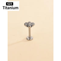 Piercing de titanio para la oreja, g23, labret tragus, anillos para labios, hilo interno, hélice, pendientes, aros para cartílago daith, 2 uds. - details 15