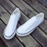 Zapatos de lona de marca para mujer, zapatillas clásicas Unisex, zapatos deportivos informales blancos para primavera y verano, zapatillas planas para caminar a la moda al aire libre - details 12