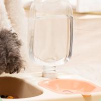 Dispensador de agua de comida de Gato de plástico, gran capacidad, desmontable, botella de fuente para mascotas, cuenco portátil engrosado - details 1