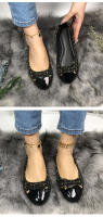 Zapatos de punta redonda para mujer, nuevo estilo, zapatos planos versátiles de boca baja, zapatos de abuela versátiles y cómodos. - details 1