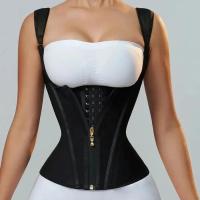 Fas Colombianas para mujer Body Shaper Corsé de chaleco estable de doble compresión con cierre de cremallera y ojo de gato - details 6