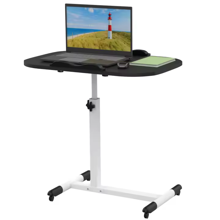 Rcynview Mesa de Escritorio Plegable Portátil Altura Ajustable Estilo Moderno con Cajón Utility - 1
