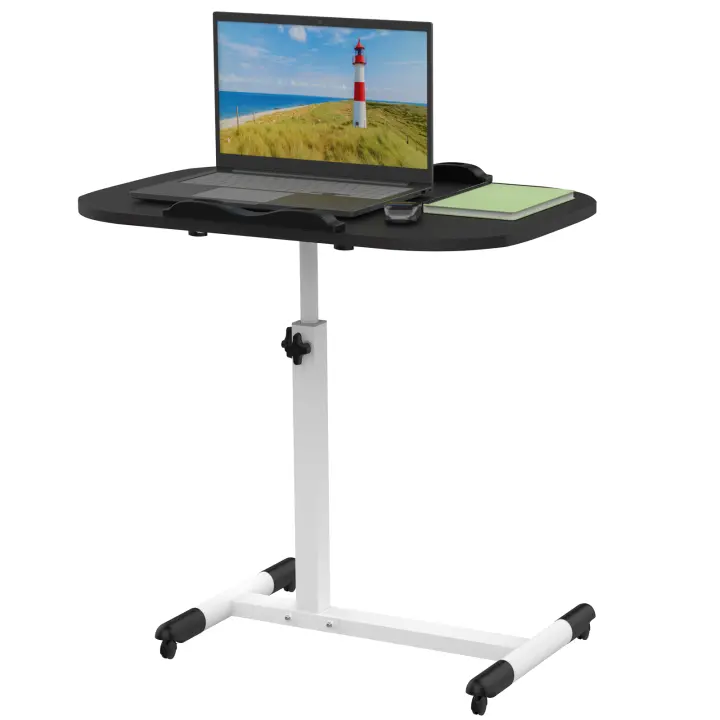 Rcynview Mesa de Escritorio Plegable Portátil Altura Ajustable Estilo Moderno con Cajón Utility - 1