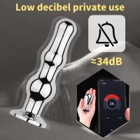 Leten Vibradores de Acero Inoxidable Masajeador Erectil para Prostate Juguete Sexual Control Remoto - details 6