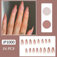 Uñas puntiagudas reutilizables, color degradado suave, material seguro para estudiantes diarios, decoración de uñas - details 4