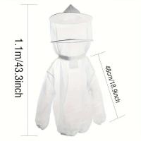 Chaqueta Protectora Transparente Profesional para Apicultores Transpirable, Duradera, Adecuada para Hombres, Incluye Pañuelo de Cabeza Ideal para Seguridad al Aire Libre y Jardín - details 1