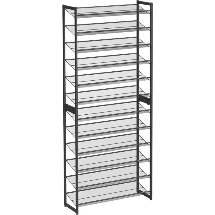 Zapatero de 12 Niveles Organizador de Zapatos Apilables de 6 Niveles Gran Capacidad - 1