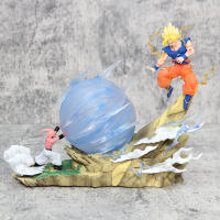 Figura de acción de Buu vs Goku, Super Saiyan, Genki Bomb, estatua de Pvc, modelo de colección, juguetes, regalo - details 6