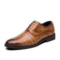 Ayakkab Carving Crocodile Pattern Vestido de hombre Cartera de cuero brillante Zapatos casuales de negocios - details 15