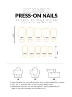Puntas de uñas francesas de almendra para mujer, arte de manicura Artificial de resina de longitud media para decoración de dedos del hogar - details 3