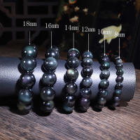 Cristal Natural Colorido Ojo de Obsidiana Cristal Arco Iris Doble Ojo Redondo Cuentas 8mm-18mm Pulsera de Obsidiana Regalos para Hombres y Mujeres Regalos de Cumpleaños Regalos de Navidad - details 0