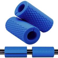Agarre de barra de levantamiento de pesas, aumento de fricción, agarre de mancuerna de silicona grueso, equipo de Fitness Universal antideslizante, culturismo - details 1