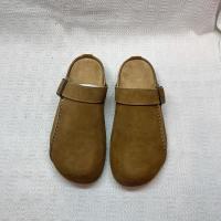 Zapatos Plataforma Retro Mujer 2025 Nueva Primavera Casual Versátil Lazy Nubuck Bolsa Cabeza Media Zapatilla - details 13