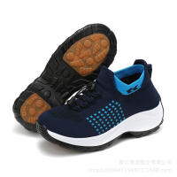 Zapatos antideslizantes de mujer de gran tamaño, zapatos de madre, calcetines, zapatos informales de tejido con mosca, zapatos de mujer mecedora - details 5