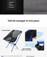 Silla plegable camping ligera familiares party al aire libre - details 5