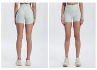 SHINBENE-pantalones cortos de cintura alta para Yoga, Shorts sexys ajustados para entrenamiento de gimnasio, 4" - details 17
