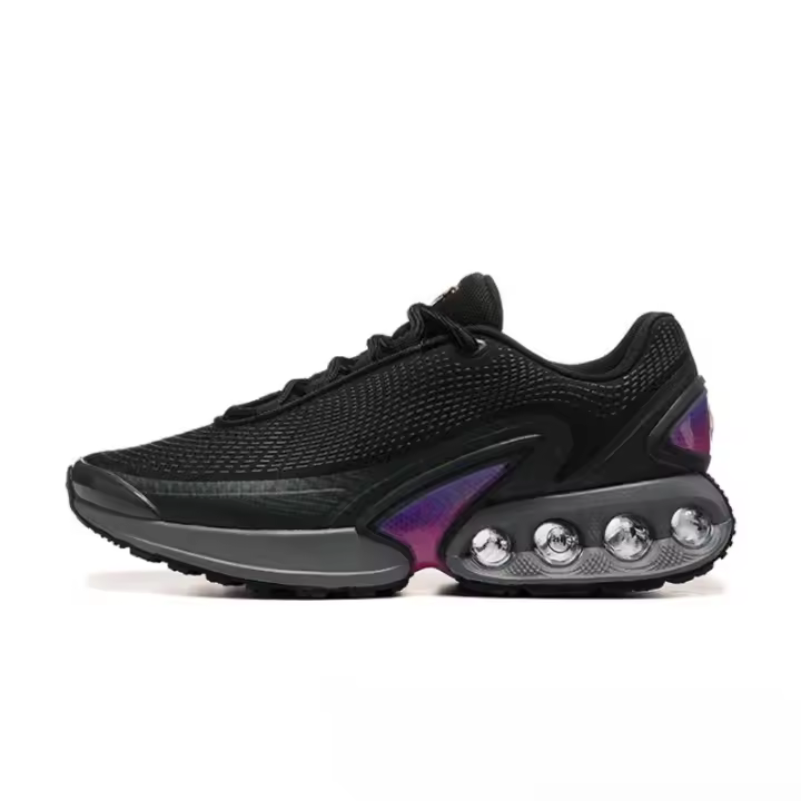 Zapatos de los hombres nuevas zapatillas de deporte con cojín de aire negro y violeta amortiguación transpirable zapatos para correr zapatos de mujer - 1