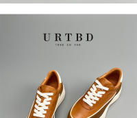 Zapatos deportivos de plataforma transpirables de cuero nuevos, estilo retro Forrest Gump - details 20