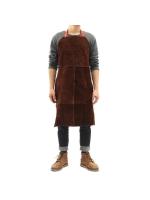 Delantales de soldadura, protección térmica, ropa de trabajo, cuero de vaca, aislamiento térmico, delantal protector - details 8