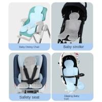 Forro para cochecito de bebé, estera de refrigeración, cojín para cochecito de bebé cómodo y transpirable, almohadilla para cochecito de bebé de Color sólido - details 3