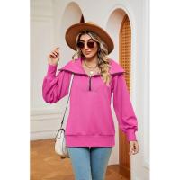 Sudadera con capucha de mujer de manga larga de moda de invierno con - details 17