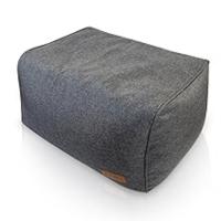 Reposapiés puff puf xxl gris gamer infantiles