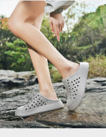 Sandalias de Playa de Verano Zapatos de Cuero Antideslizantes Impermeables de Suela Suave EVA para Hombres y Mujeres Uso al Aire Libre - details 21