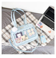 Bolso de bebé transparente suave para niña estudiante, bolso de hombro pequeño, bolso cuadrado, bolso de mensajero bidimensional - details 50