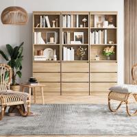 Estantería de Madera de 180cm con 3 Cajones Ideal para Oficina, Salón Organizador de Documentos, Archivadores, Carpetas, Libros - details 4