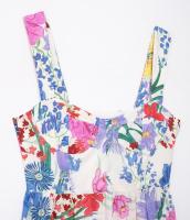 Vestido de tirantes floral pequeño de moda para mujeres europeas y americanas - details 6
