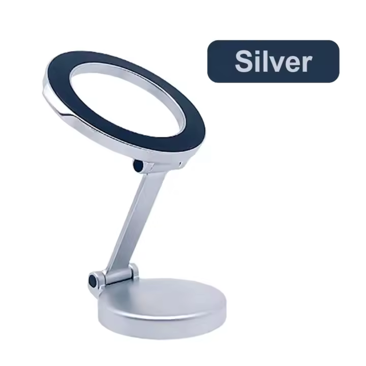 Soporte de Teléfono Móvil Plegable Magnético de Aleación de Zinc Ajustable 360° para iPhone 14, 13, 12 Pro Docks y Soportes Electrónicos - 1