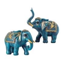 Un par de decoración de elefante para sala de estar, TV, entrada, vitrina de vino, accesorios para el hogar europeos - details 12