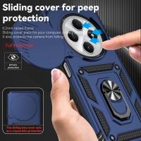 Funda para teléfono móvil con soporte de anillo, protección de lente de cámara con tapa deslizante antigolpes, TPU + PC, compatible con Xiaomi Redmi 14C. - details 6