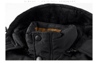 Parka cálida de lana gruesa con capucha a prueba de viento para hombre, abrigo de marca a la moda, Parka informal clásica para hombre, talla 6XL, novedad de invierno - details 6