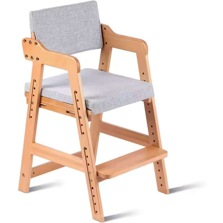 haya silla profesor 6 niveles altura regulable, estable y segura hasta 90 kg y adultos (Nogal) - 1