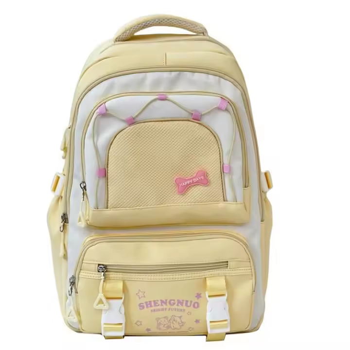 Mochila Escolar de Nylon Estilo Casual para Chicas Estudiantes Material de Lining resistente - 1