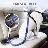 Correa reflectante perro, cinturón nailon duradero, elástica entrenamiento mascotas, cuerda seguridad coche de vie para perros - details 12