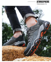 Zapatos de senderismo de marca para hombre, calzado de escalada de montaña transpirable, calzado de entrenamiento cómodo para exteriores, zapatillas deportivas antideslizantes para senderismo - details 11