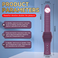 Consolador telescópico vibrador punto G estimulador de clítoris masajeador orgasmo empuje juguete Vaginal retráctil juguete sexual para mujeres adultas - details 5