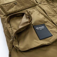 Chaqueta Parka de Vellón Cálido y Emparedada para Invierno Moda Casual con Cuello de Piel para Hombres - details 13