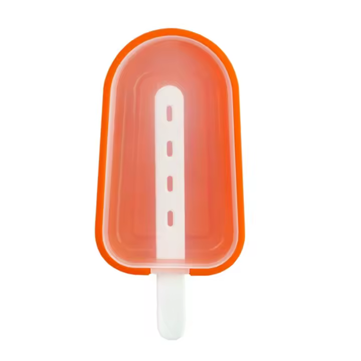 Molde de silicona para paletas casero con tapa y palos, máquina para hacer paletas de hielo reutilizable apilable, fácil de desmoldar, molde para helado, jugo - 1
