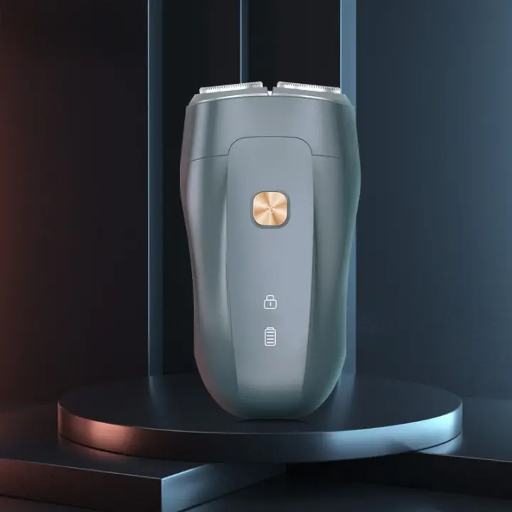 Máquina de afeitar eléctrica para hombres, lavado de cuerpo completo, cuchillo de barbero recargable - 1