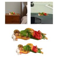 Religious Sculpture Decorative Artwork Religious Tabletop Display Sleeping Joseph Statue for Tabletop Home Shelf Office Car