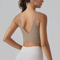 Hmidou Sujetador deportivo para mujer, ropa interior sexy push-up para yoga, correr, gimnasio, tops Fiess, camiseta sin mangas de verano - details 30