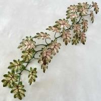 Boda falsa glicina plantas simuladas impresas en 3D, espalda de tortuga de plástico, hojas de manzana verde de bambú, decoración del hogar - details 36
