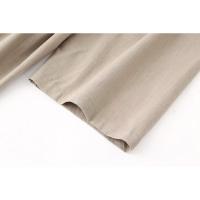 BUNO-Conjunto de pantalón de pierna ancha para mujer, chaqueta fina de manga larga con cuello de pico y solapa, abrigo con cinturón, traje liso para verano, 2025 - details 12