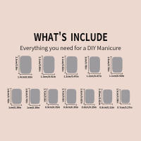 24 Uds., salón de belleza Artificial de larga duración, manicura artística, uñas elegantes y a presión para mujeres - details 5